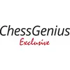 'ChessGenius Exclusive' logo in black and red lettering.