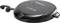 Black portable CD player by Basstech, MP3-compatible, with headphones and control buttons on the front.
