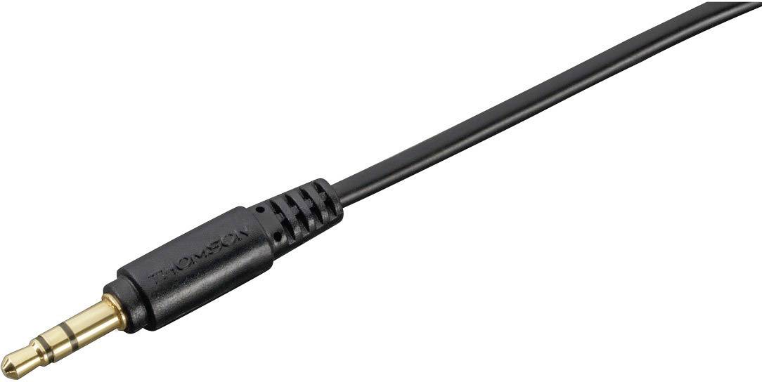 Thomson HED4407 Over-ear headphones Corded (1075100) Stereo Black Remote control TV-4