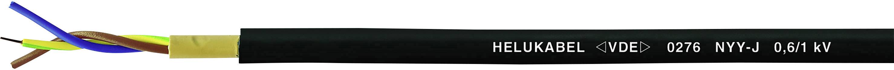 Helukabel 32060/50 Earth cable NYY-J 5 G 2.50 mm² Black 50 m