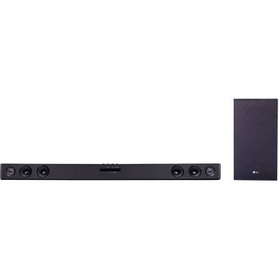 LG Electronics SJ3 Soundbar Black Bluetooth, incl. cordless subwoofer-0
