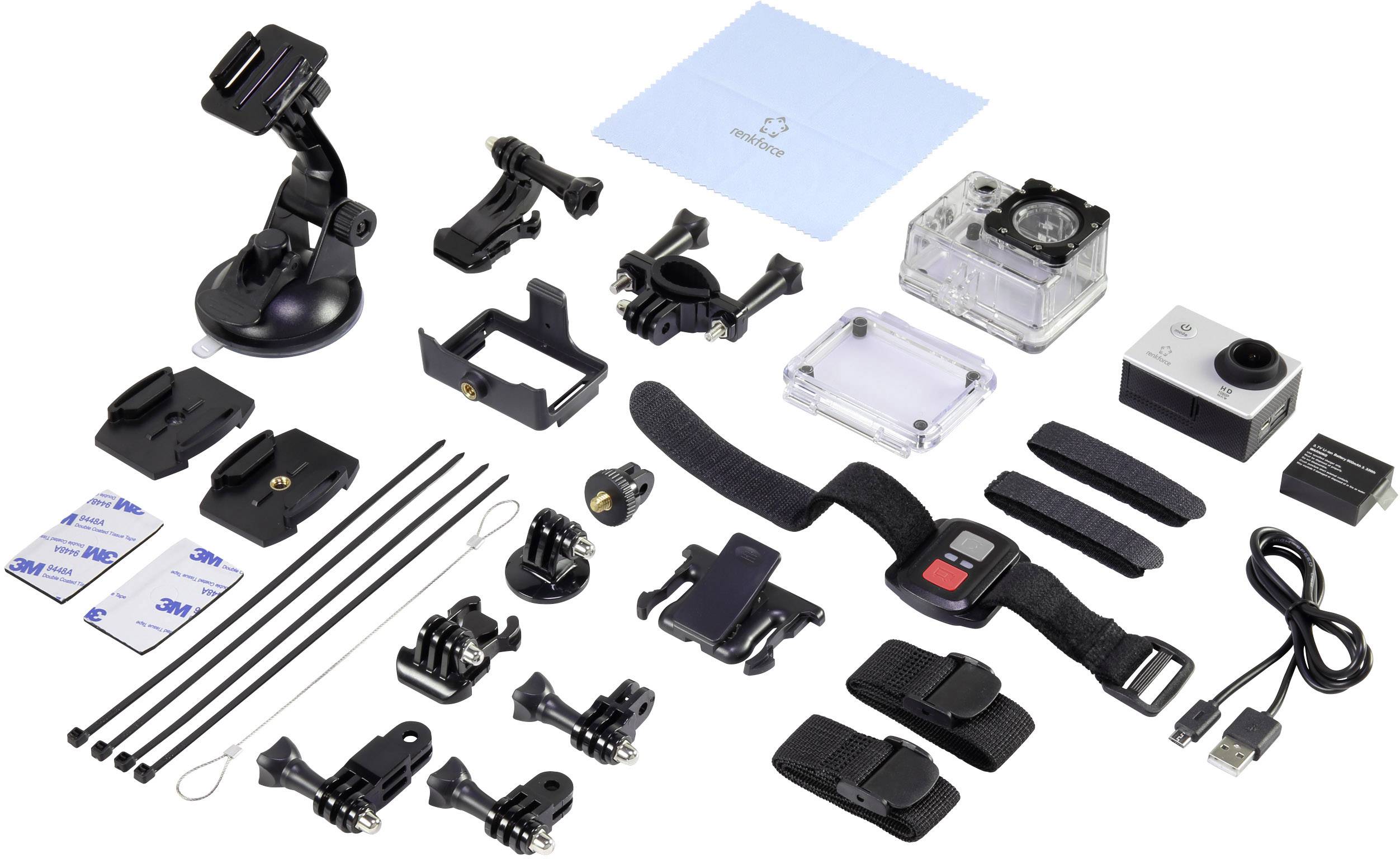 Renkforce RF-AC-1080P Action camera Full HD, Wi-Fi, Waterproof, Dustproof-2