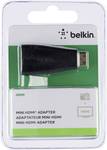 Belkin F3Y042bt HDMI Adapter [1x HDMI plug C mini - 1x HDMI socket] Black gold plated connectors
