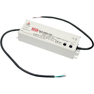 Mean Well HLG-80H-24B LED driver, LED transformer  Constant voltage, Constant current 81.6 W 3.4 A 14.4 - 24 V DC dimmab