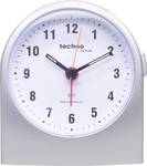 Classical radio alarm clock with analogue time display and lighting, as well as night luminous hands