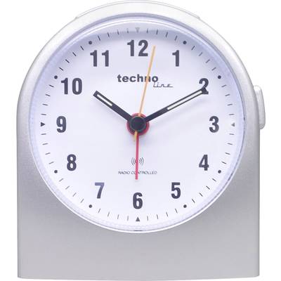 Image of Techno Line WT 753 Radio Alarm clock Silver Alarm times 1 Fluorescent Hands