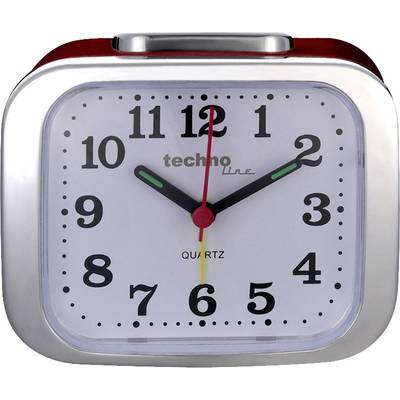 Image of Techno Line Model XL rot Quartz Alarm clock Red Alarm times 1 1 time setting