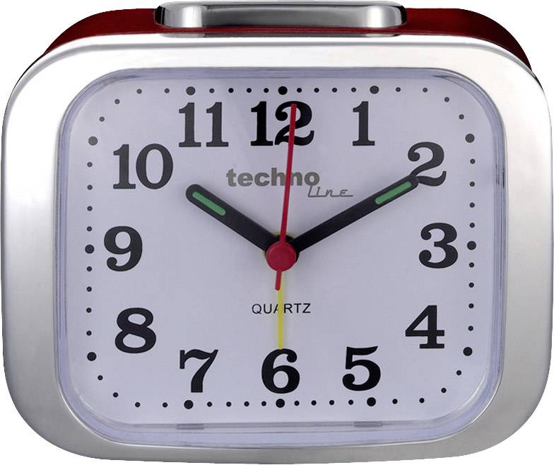 Techno Line Model XL rot Quartz Alarm clock Red Alarm times 1