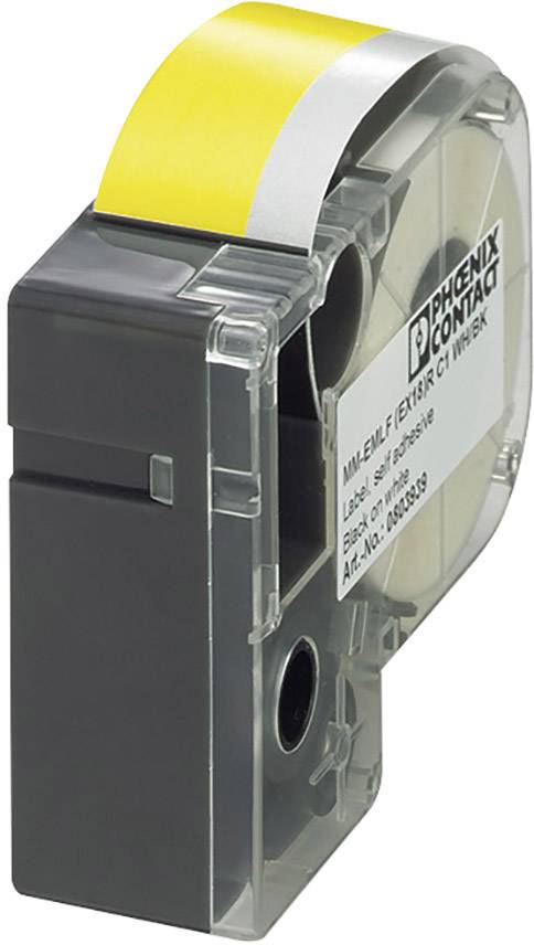 Phoenix Contact 803944 MM-EMLF (EX24)R C1 YE/BK Thermal transfer printer labels Fitting type: Adhesive Yellow, Black 1 pc(s)