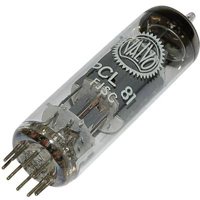 PCL 81 Vacuum tube  Triode output pentode 150 V, 200 V 1.3 mA, 30 mA Number of pins (num): 9 Base: Noval Content 1 pc(s