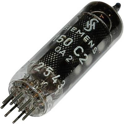 An electron tube with the inscription 'SIEMENS 150 C2'. Several metal pins at the base are visible for connection.