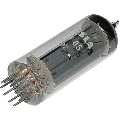 A glow tube with multiple pins, designated as '85 32', shows its transparent glass cover and internal components.