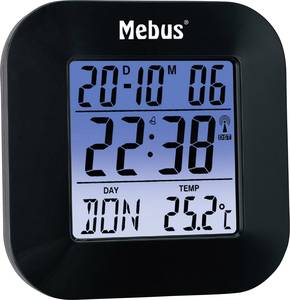 Mebus  51510  Radio  Alarm clock  Black