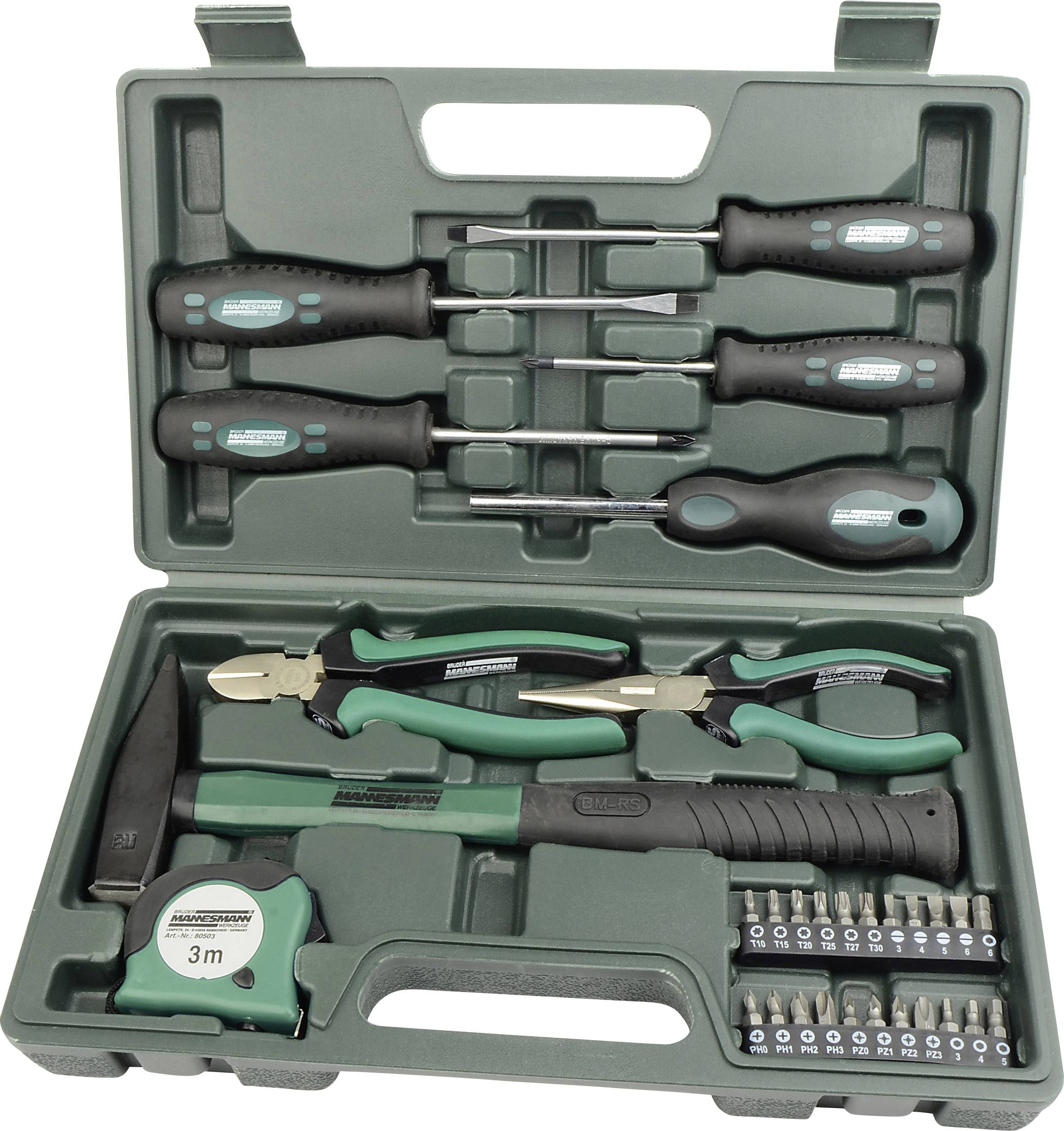 Brueder Mannesmann M29031 Tool kit DIYers Case 31-piece