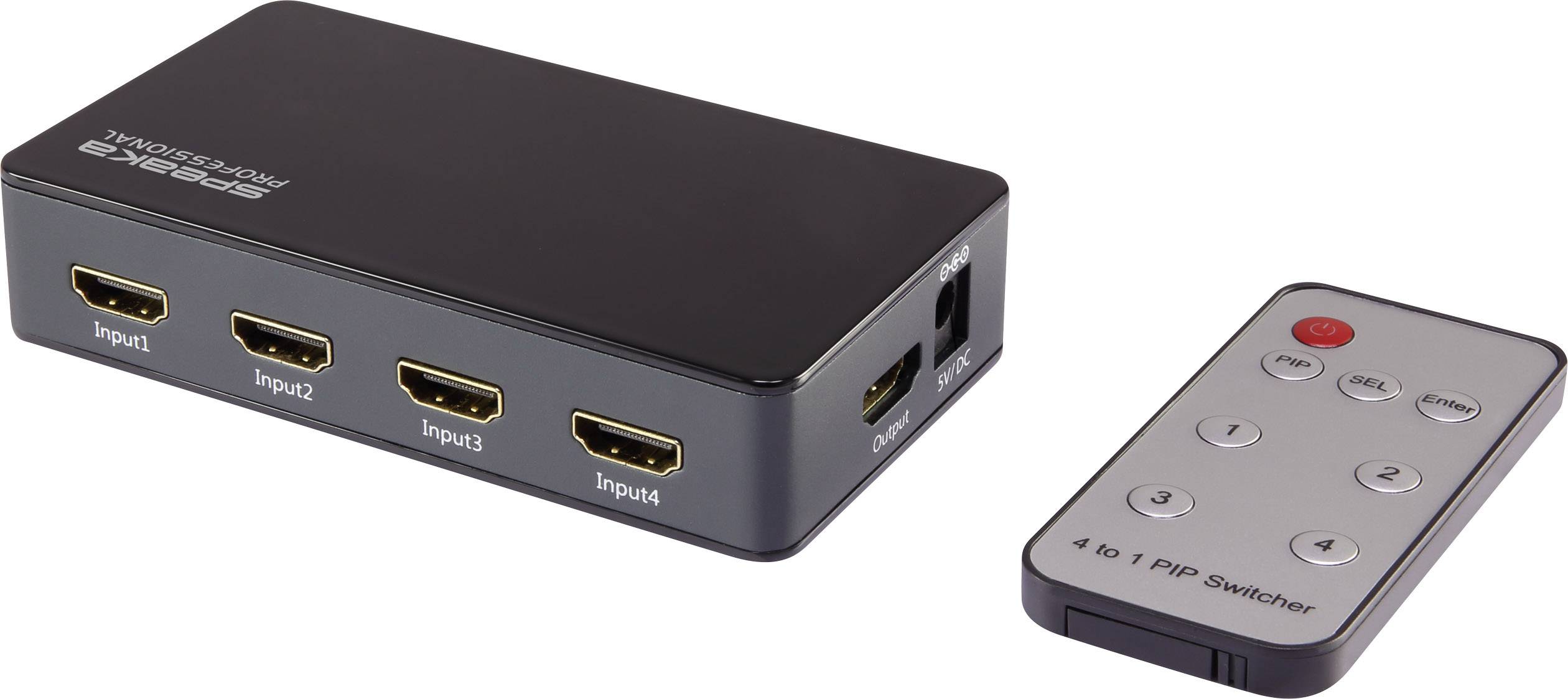 SpeaKa Professional 4 HDMI + PiP, + remote control 3840 2160 p Conrad.com