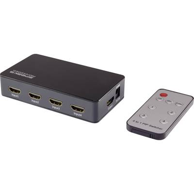 SpeaKa Professional  4 ports HDMI switch + PiP, + remote control 3840 x 2160 p