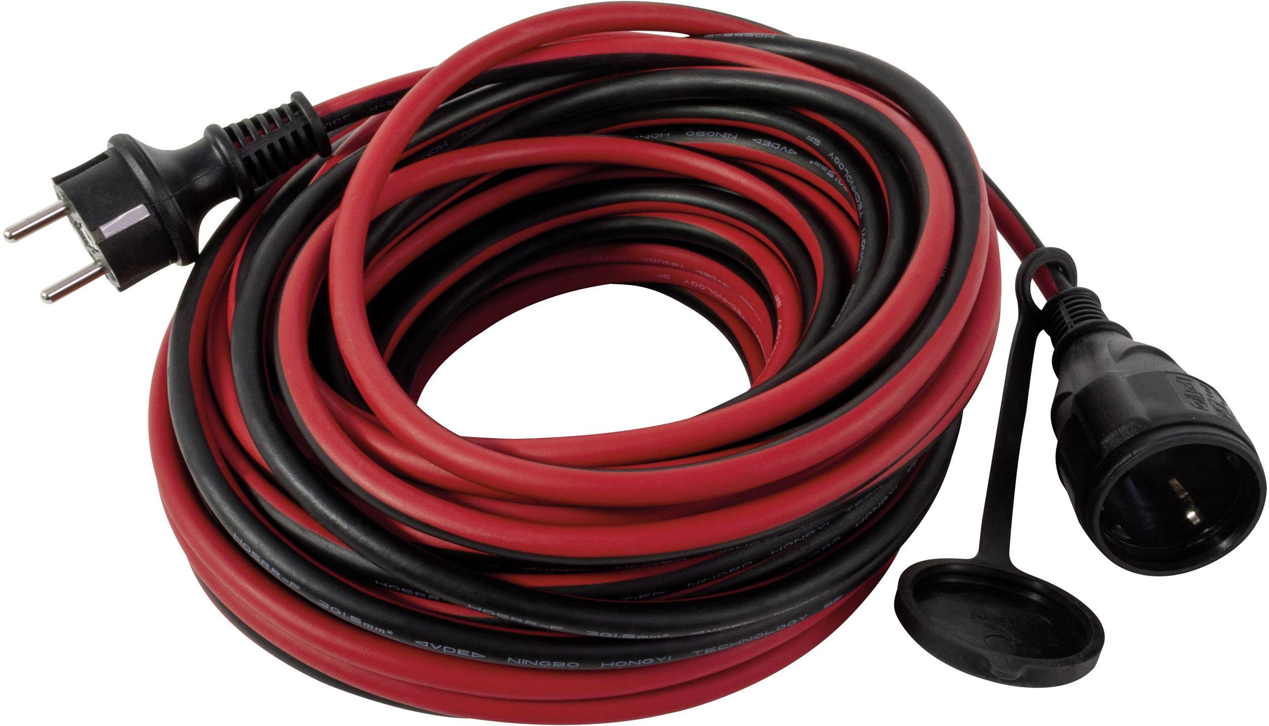 REV 0017250614 Current Cable extension 16 A Red, Black 25.00 m H05RR-F 3G 1,5 mm²