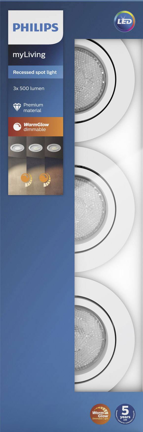 philips myliving recessed spotlight