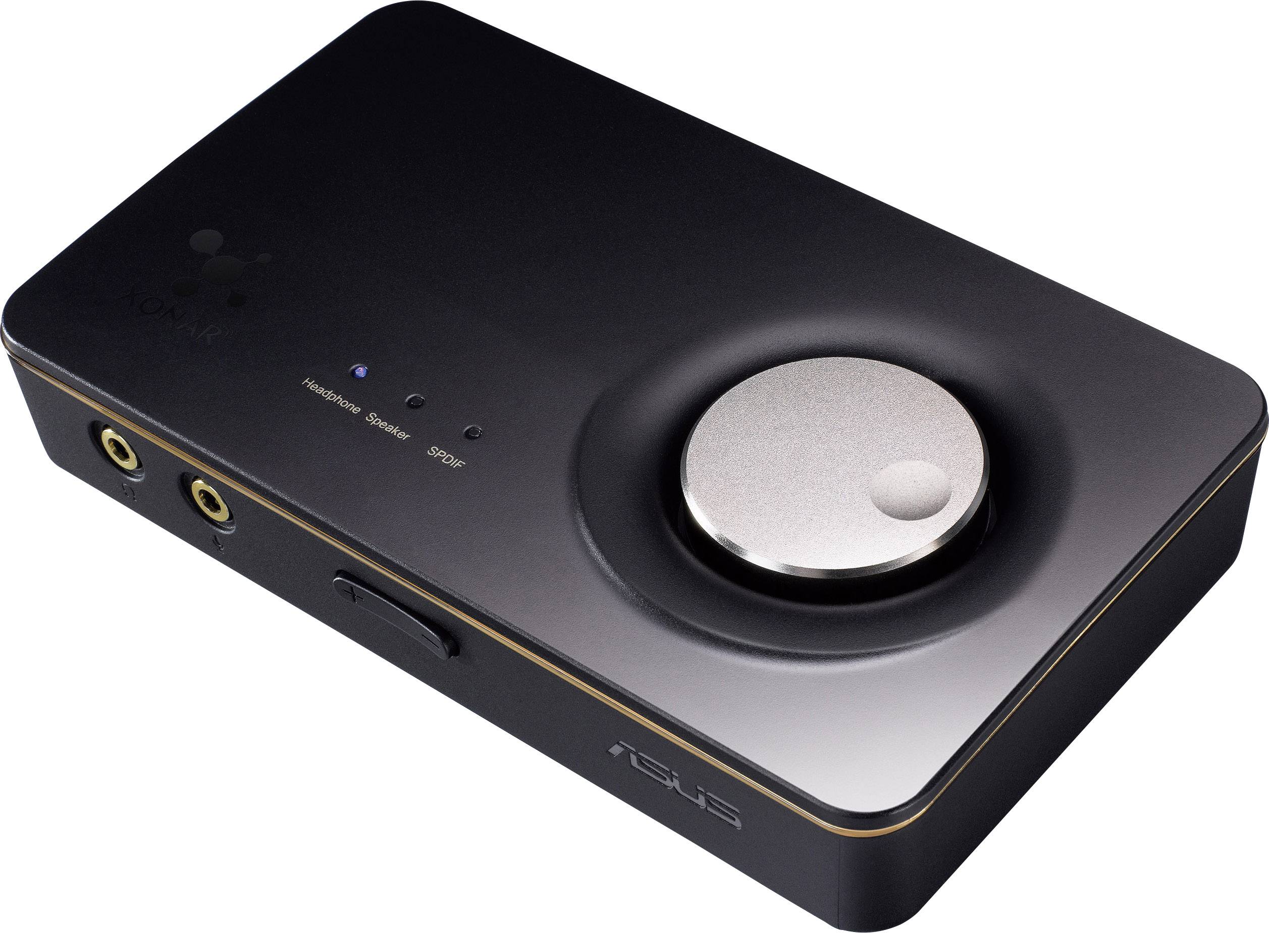 Asus Xonar U7 MKII 7.1 Sound card, external Digital output, External headphone jacks, External volume control
