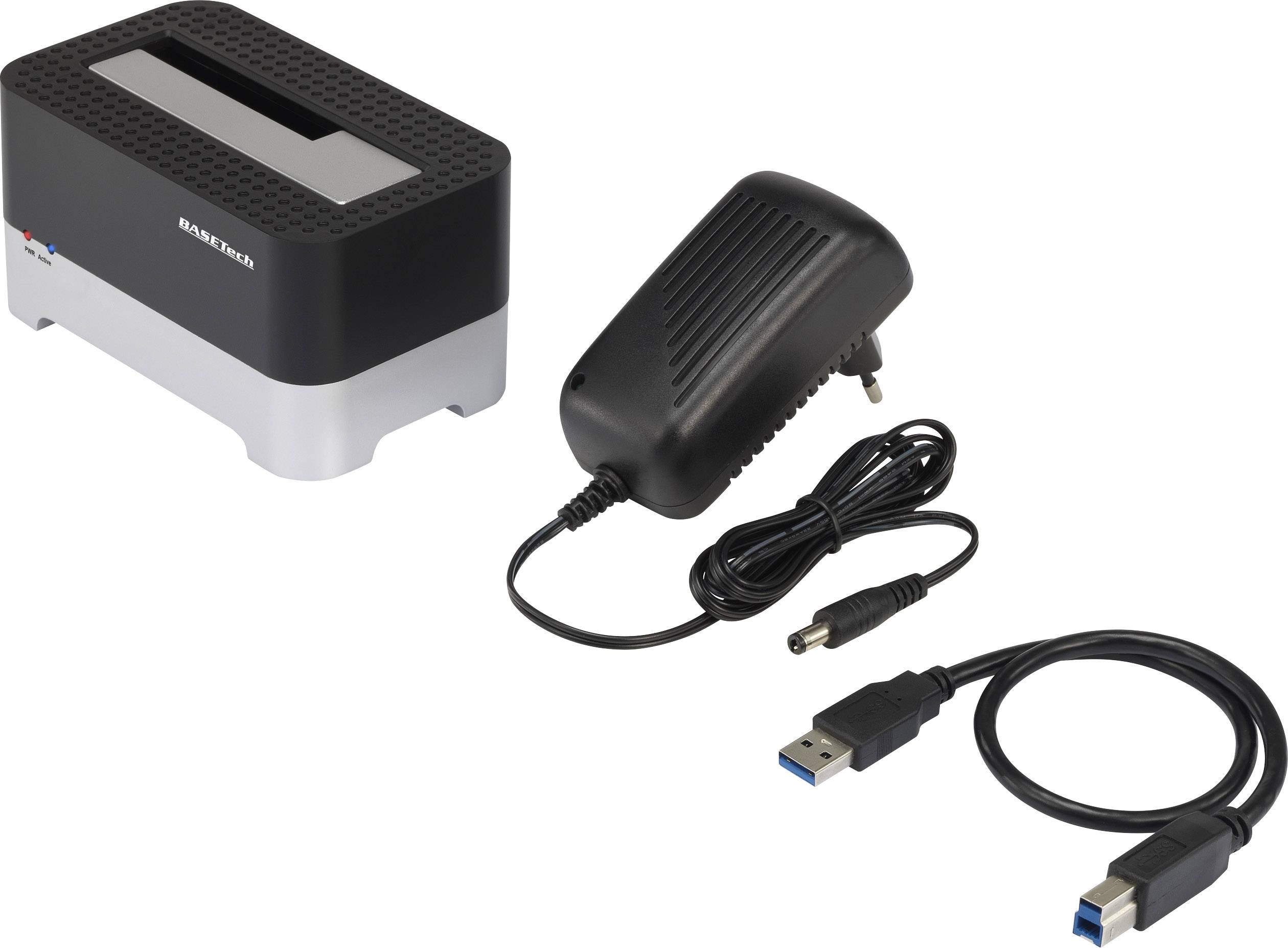 Basetech BT-DOCKING-01 USB A (USB 3.2 1st gen) SATA 1 port HDD docking station-3