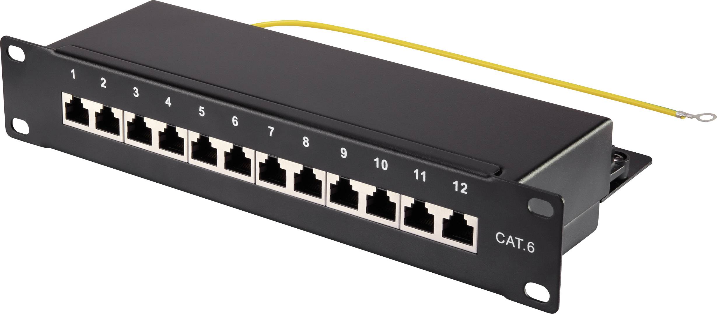 Renkforce Network patch panel 254 mm (10") CAT 6 1 U Equipped