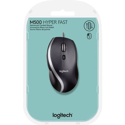 Black 7 M500S dpi Optical Buy Conrad Buttons 4000 Logitech Mouse USB | Electronic