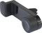 Black mobile phone holder for car with adjustable clamps. For securely attaching a smartphone to the air vent.
