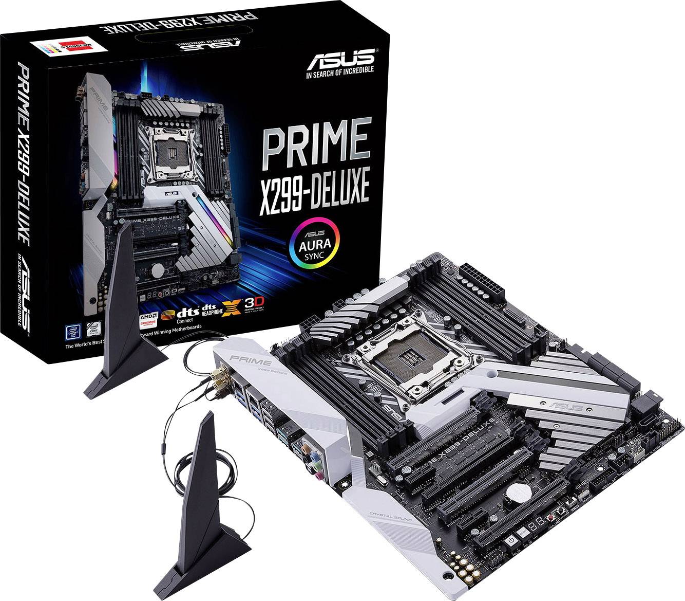 Asus Prime X299-Deluxe Motherboard PC base Intel® 2066 Form factor ATX Motherboard chipset Intel® X299