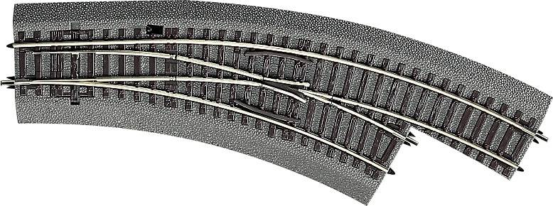 Image of H0 RocoLine (incl. track bed) 42557 Curved point, Right 1 pc(s)