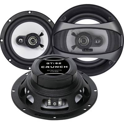 Three different speakers in close-up. The top two show the front side with membranes, the bottom one shows the rear side with technical details.