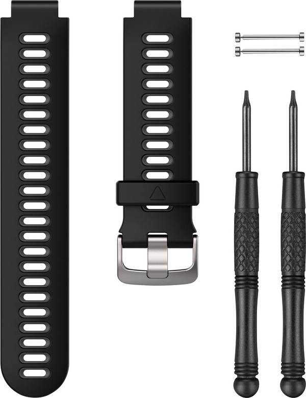 Garmin Silikonarmband für Forerunner 735XT Replacement wrist strap  Black, Grey