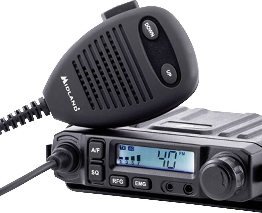 No Installation Needed Midland M-MINI CB Radio Multistandard Mini CB Radio with Wireless Option