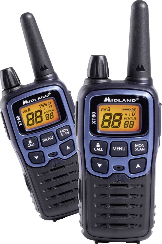 Midland XT60 C1179 LPD/PMR handheld transceiver 2-piece set