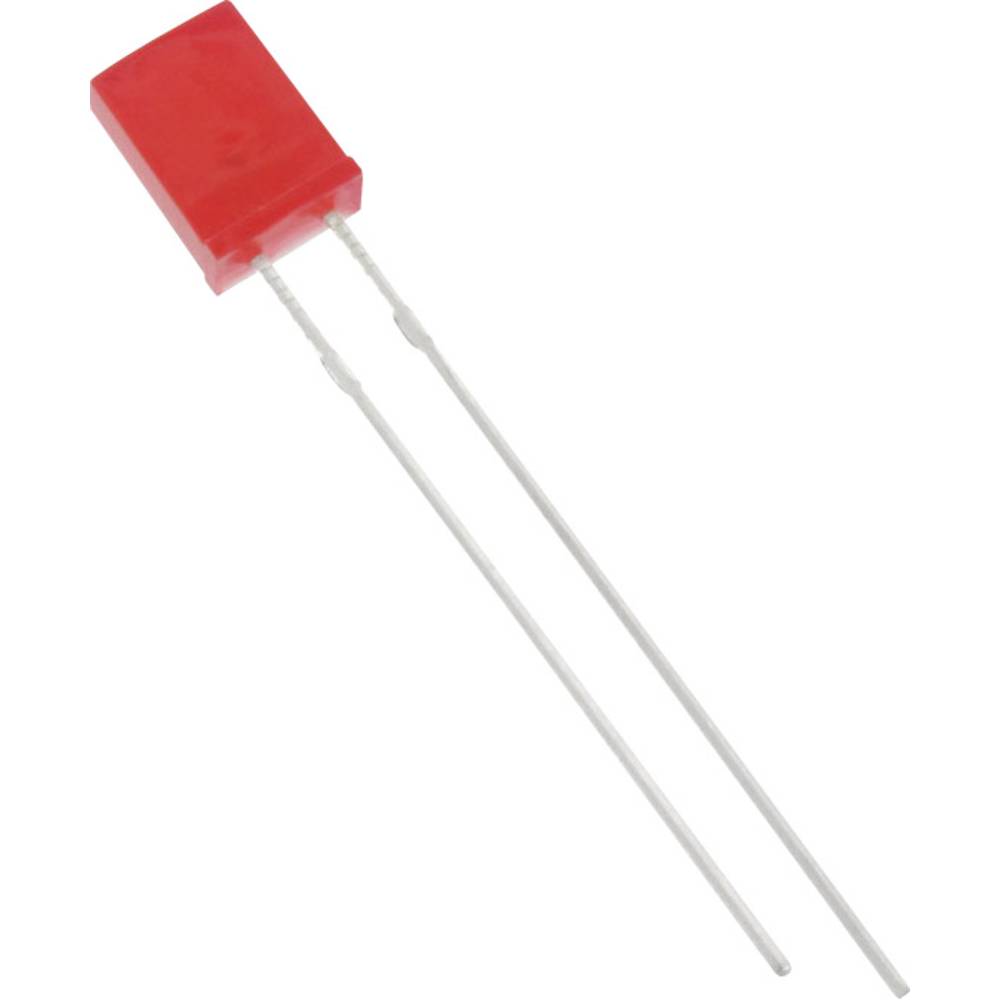 TRU COMPONENTS 1577349 LED wired Red Rectangular 2 x 5 mm 75 mcd 120 Γö¼Γûæ 20 mA