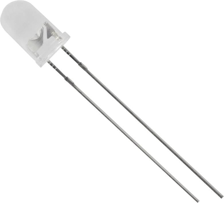 TRU COMPONENTS LED wired White Circular 5 mm 2250 mcd 20 °, 25 ° 20 mA