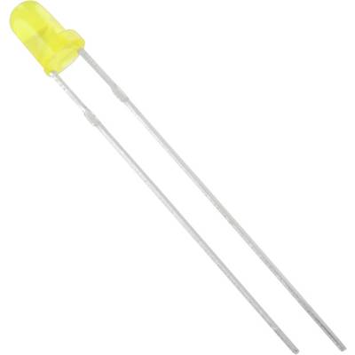 TRU COMPONENTS 1577458 LED wired  Yellow Circular 3 mm 275 mcd 60 ° 20 mA  