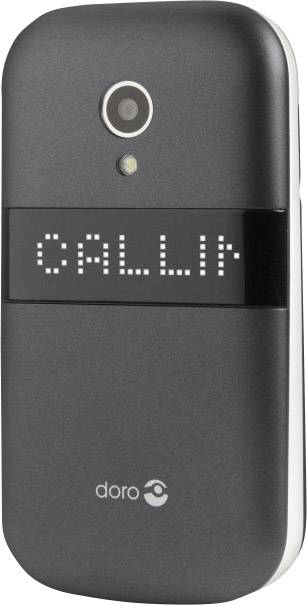 doro 6050 Big button flip top mobile phone Charging station, Panic button Graphite, White-5
