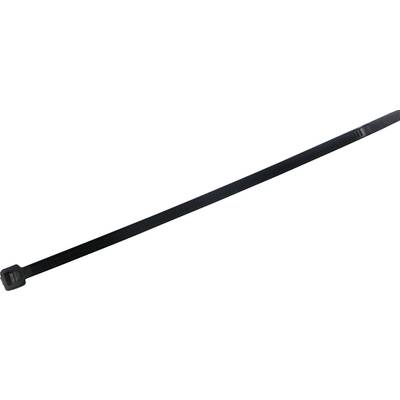 TRU COMPONENTS 1577960  Cable tie 300 mm 2.80 mm Black Heat-resistant 100 pc(s)