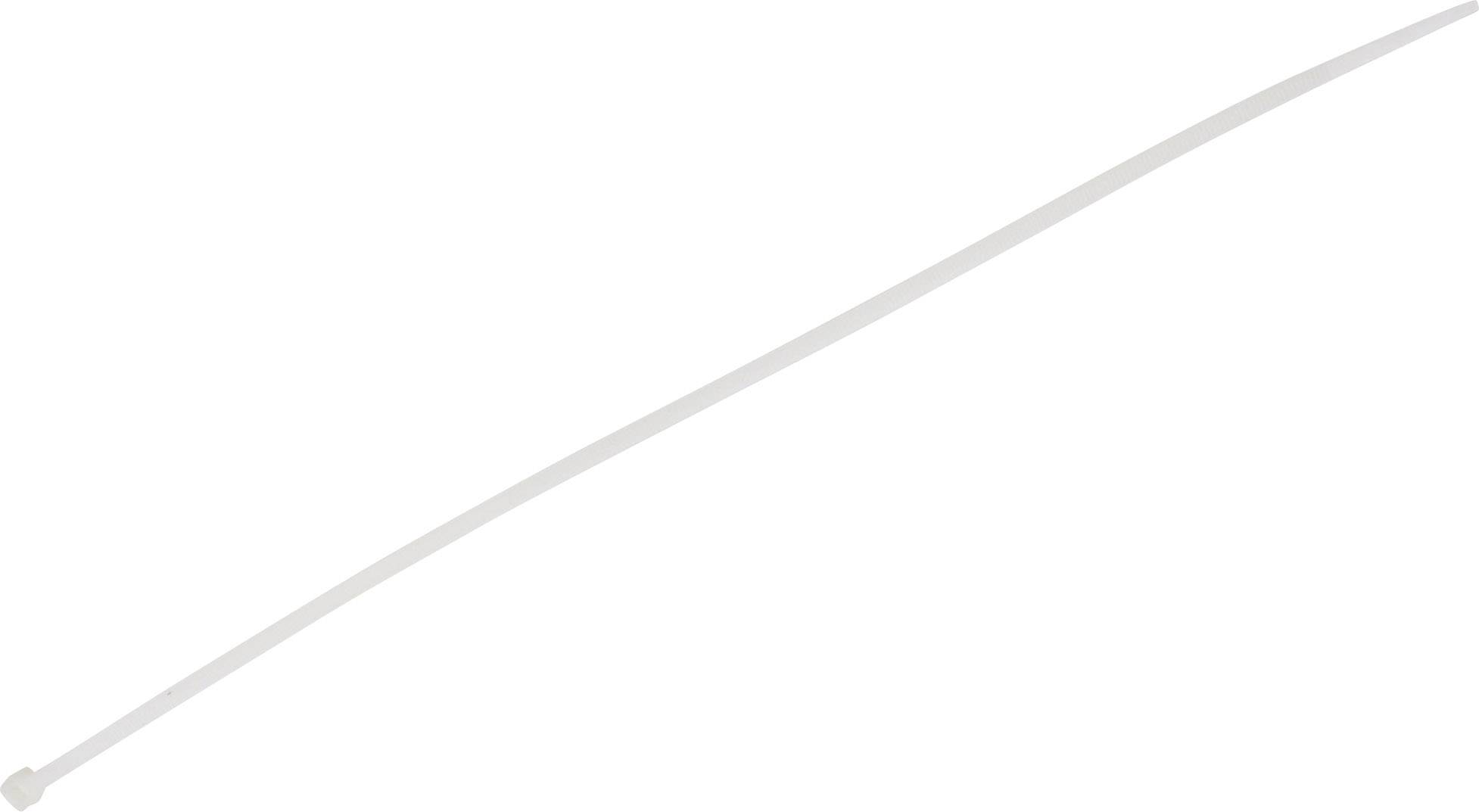 TRU COMPONENTS 1578025 Cable tie 370 mm 4.80 mm White Heat-resistant 100 pc(s)