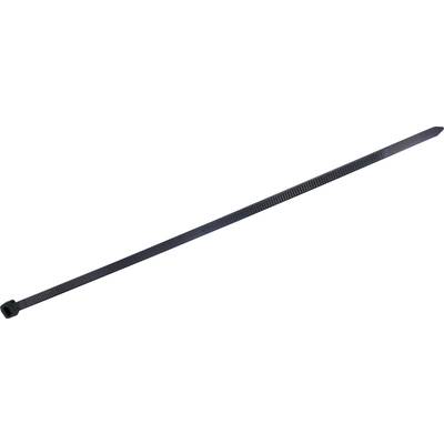 TRU COMPONENTS 1578032  Cable tie 200 mm 5.20 mm Black Heat-resistant 100 pc(s)