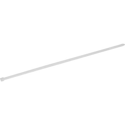 TRU COMPONENTS 1578077  Cable tie 250 mm 7.60 mm White  100 pc(s)