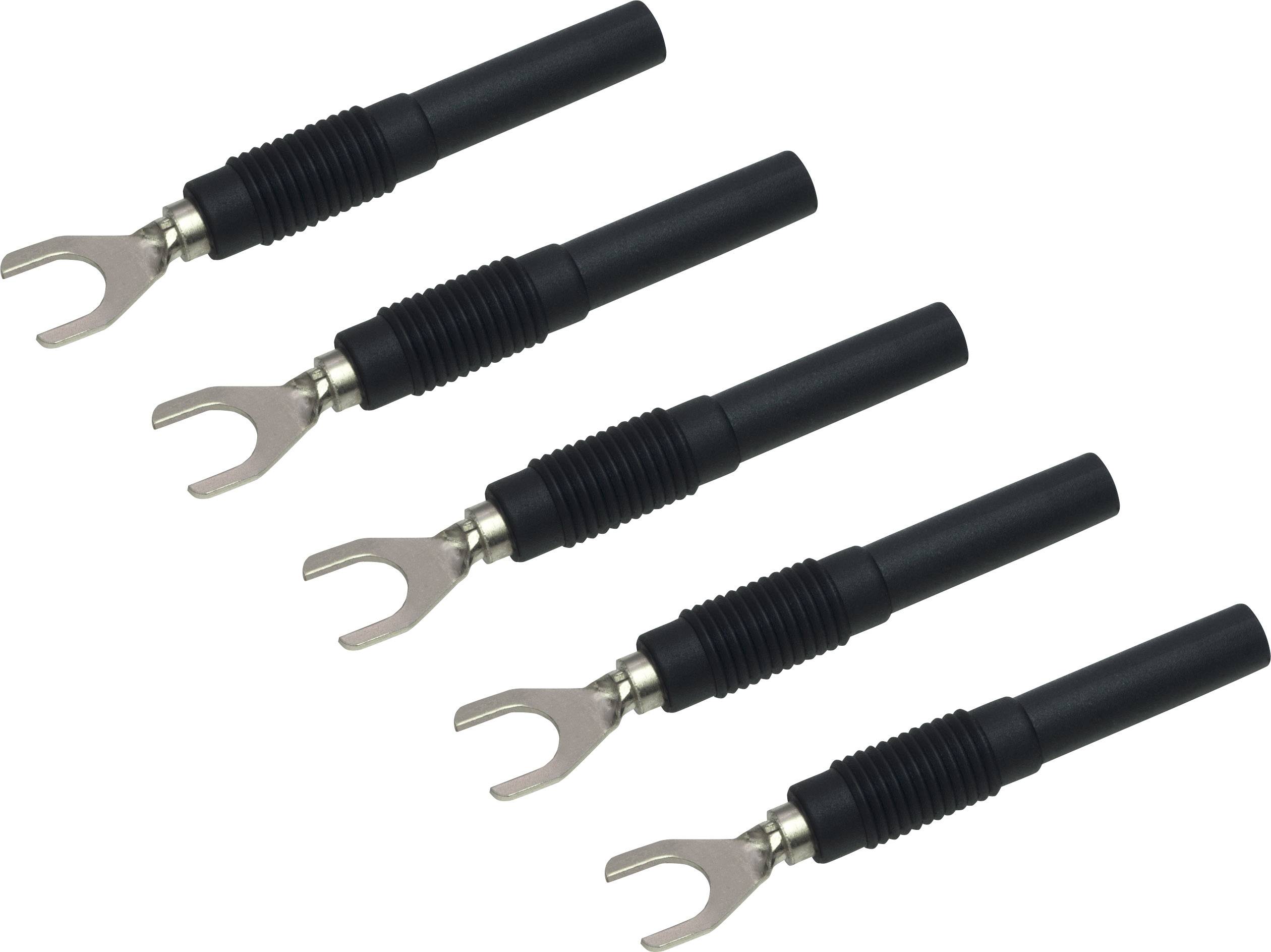 VOLTCRAFT MSK-100 Test lead bracket Banana jack 4 mm - Black