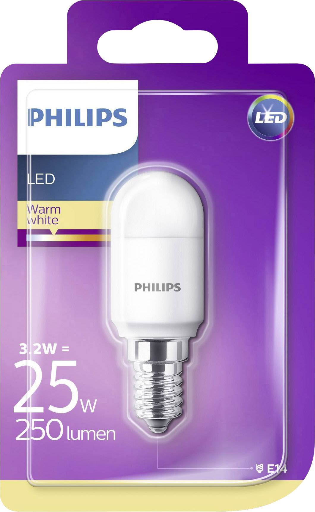 LED refrigerator lamp 71 mm Philips Lighting 230 V E14 3.2 W EEC: A+ ...