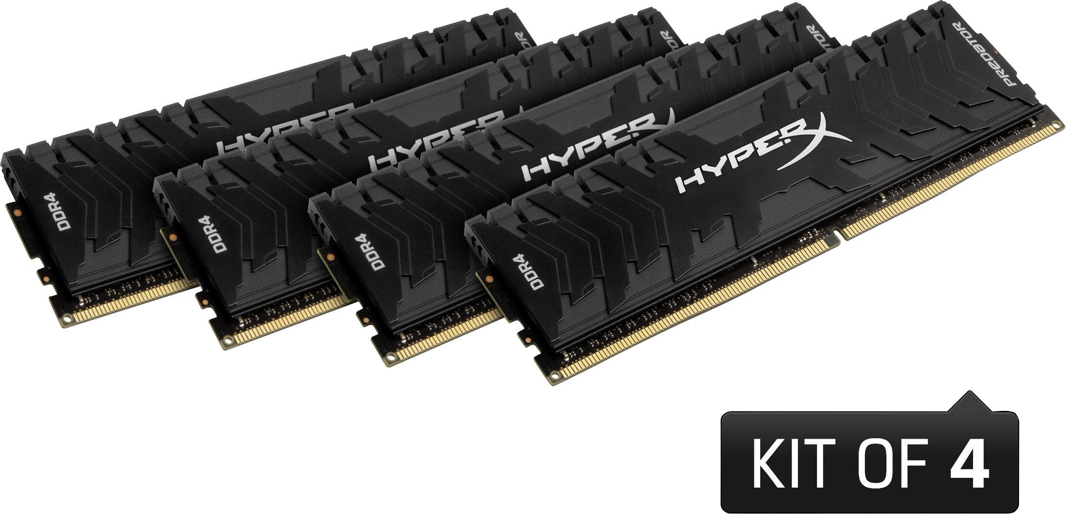 HyperX PC RAM kit Predator HX430C15PB3K4/64 64 GB 4 x 16 GB DDR4 RAM 3000 MHz CL15-15-15-35