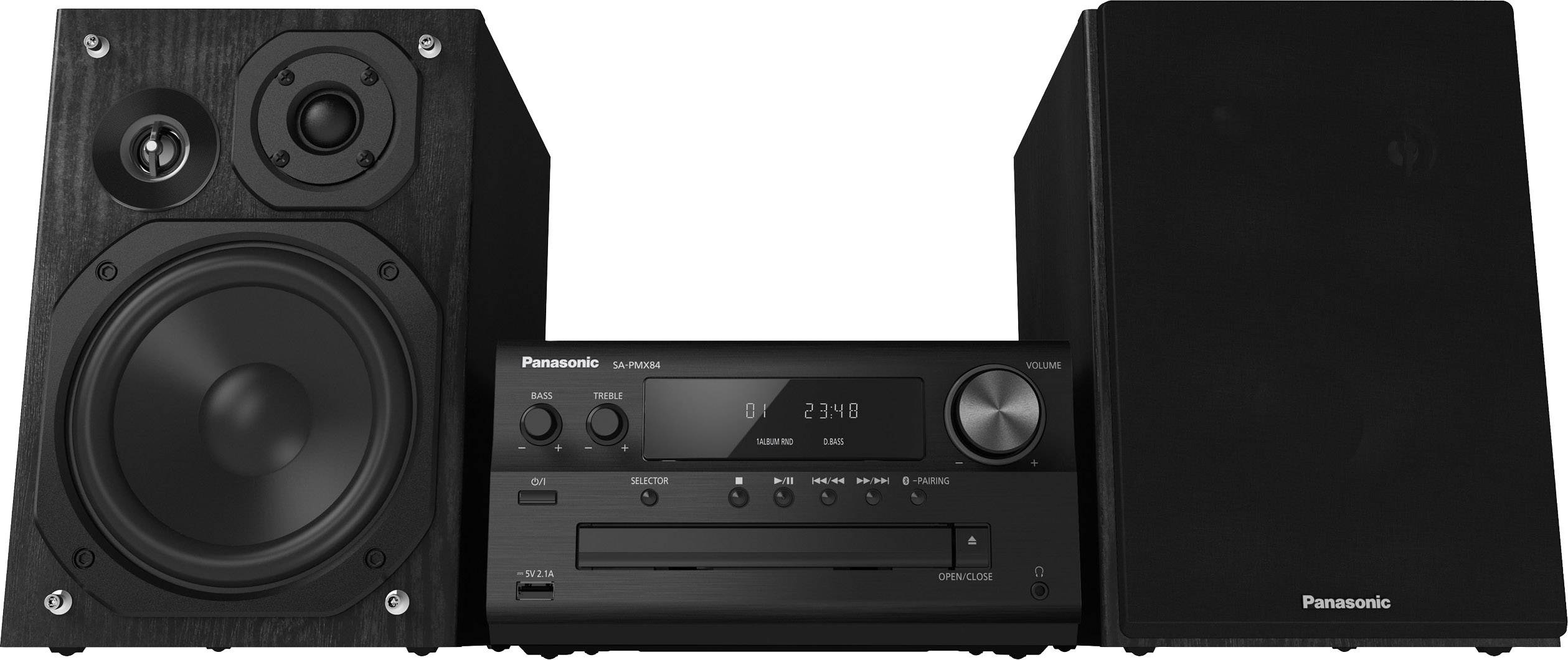 Panasonic SC-PMX84EG-K Audio system Bluetooth, DAB+, CD, FM, USB, High
