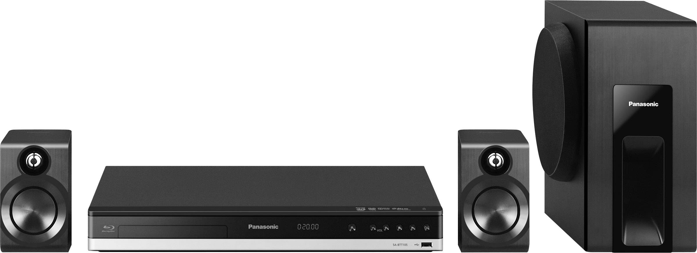 Discrepantie gesponsord telegram Panasonic SC-BTT105EG9 2.1 3D Blu-ray home cinema system Black Bluetooth |  Conrad.com