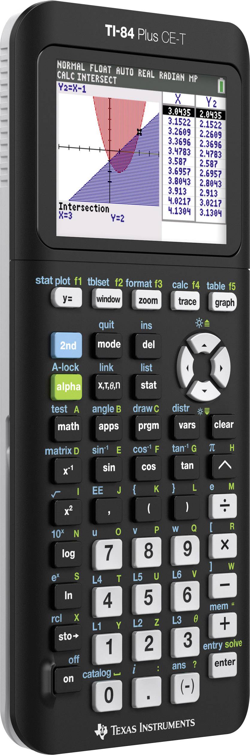 Huiswerk dichtheid Implicaties Texas Instruments TI-84 Plus CE-T Graphing calculator Black rechargeable (W  x H x D) 84 x 23 x 191 mm | Conrad.com