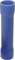 Blue, cylindrical plastic connector, likely a cable lug or electrical connector, for securely joining wires.