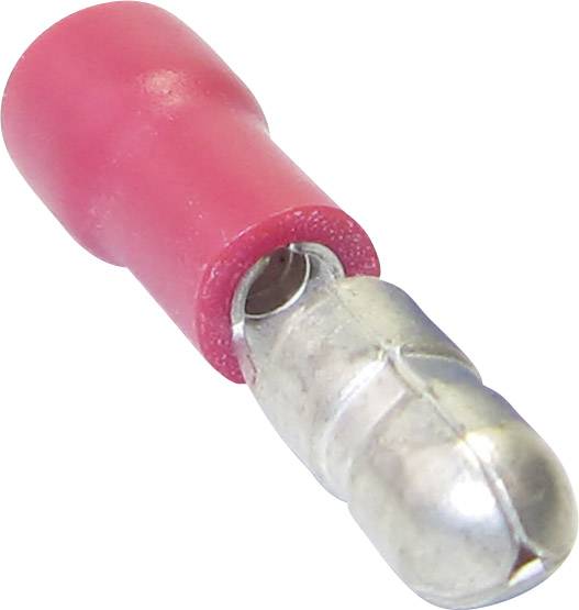 TRU COMPONENTS 1583024 Bullet connector 0.50 mm² 1.50 mm² Pin diameter: 4 mm Partially insulated Red 1 pc(s)