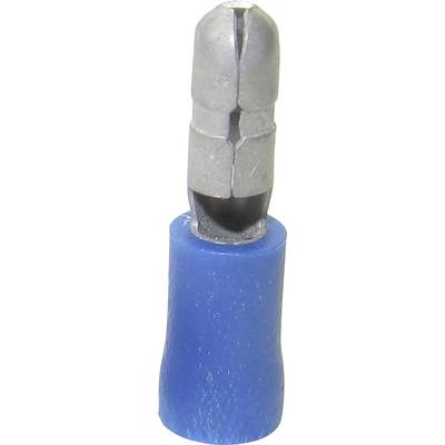 TRU COMPONENTS 1583183 Bullet connector  1.50 mm² 2.50 mm² Pin diameter: 4 mm Partially insulated Blue 1 pc(s) 